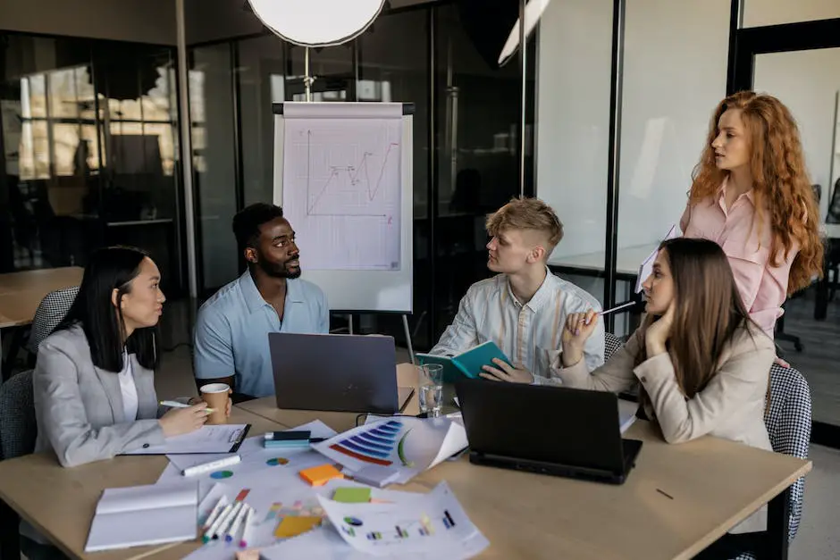 A group of diverse individuals discussing AI and content creation.