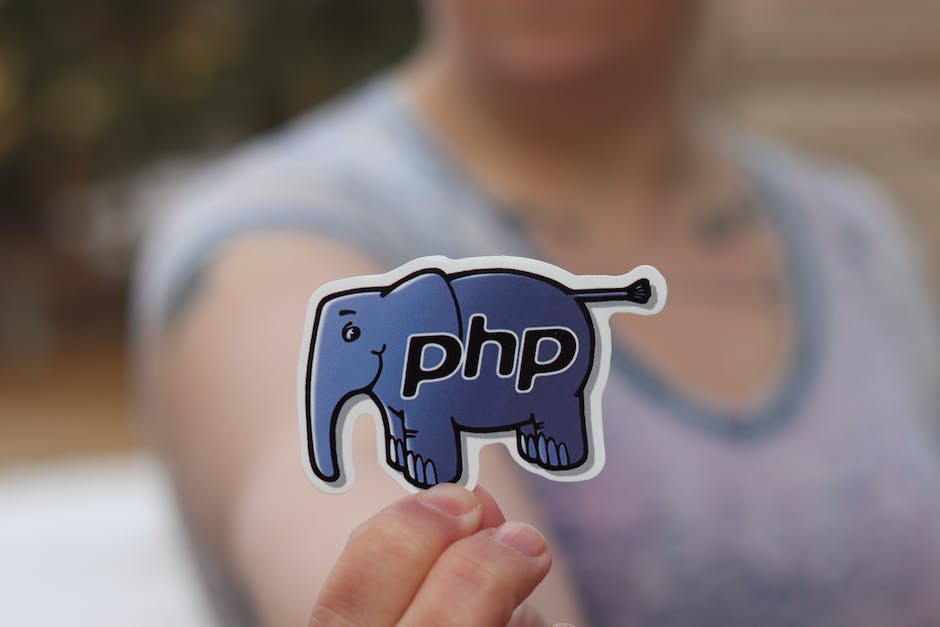 PHP logo with a keyboard, symbolizing programming for web development