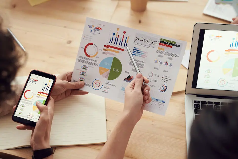 An image depicting different analytical tools and data charts, representing website analytics.