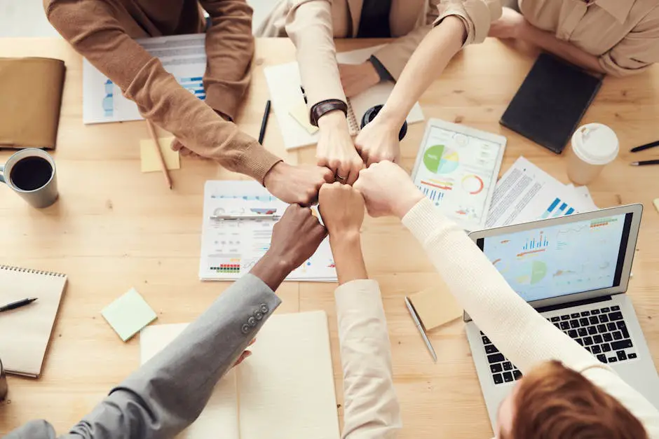 A team of diverse professionals collaborating on improving website accessibility