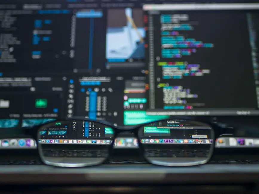 A developer using multiple monitors to debug GPT API integration issues