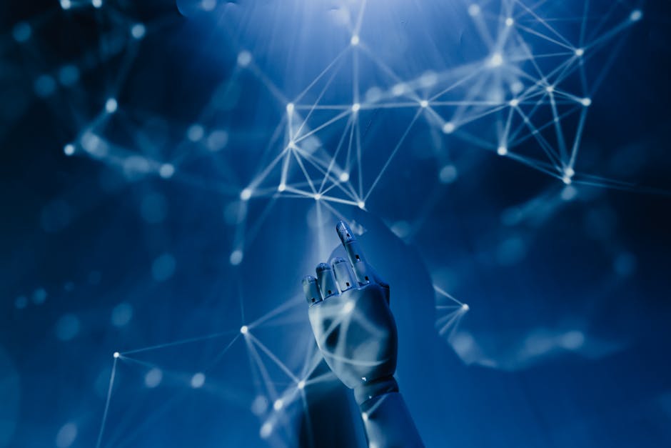 A collection of futuristic AI-powered SEO tools and interfaces