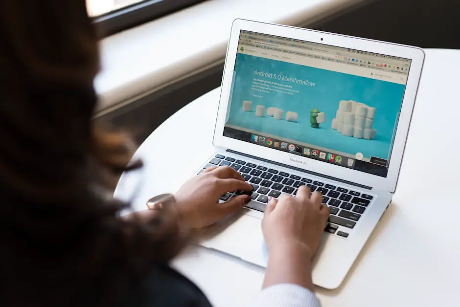 A person implementing SEO optimization techniques on a website