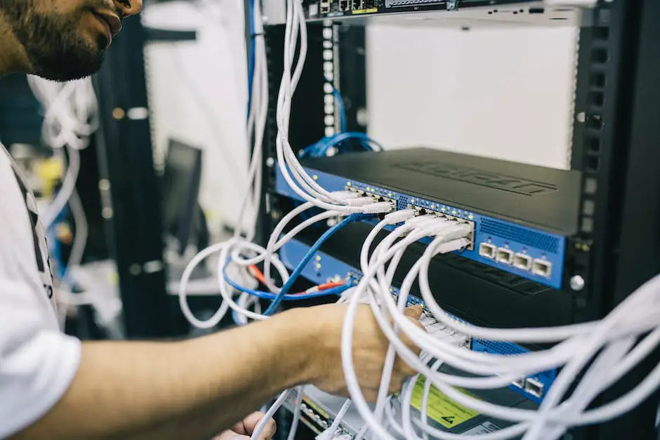 Image showing a server rack symbolizing server reliability by having multiple redundant power supplies and a stable data center environment.