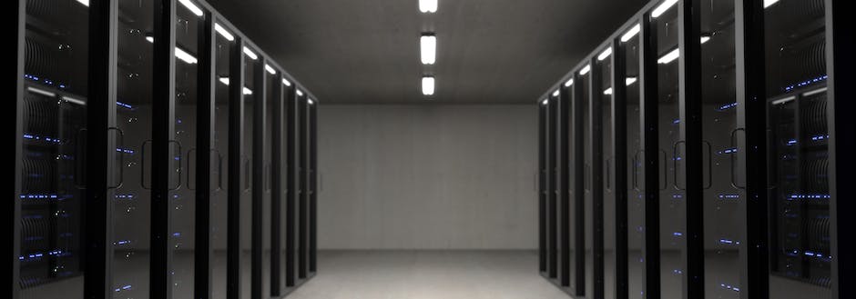 A server room with multiple racks of servers, representing the importance of server reliability in website performance and availability.